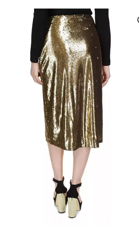 Michael Kors Women's Gold Sequin A-line  Skirt | Michael Kors In Lebanon