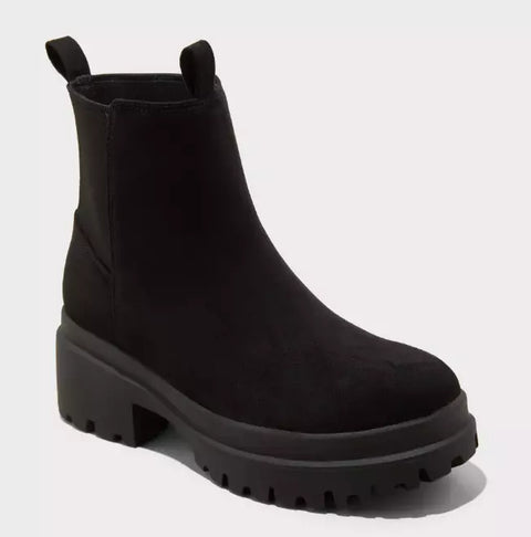 Universal Thread Women's Black Tibby Lug Boots |Universal Thread In Lebanon