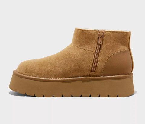 Wild Fable Women's Tan Missy Platform Boots | Wild Fable In Lebanon