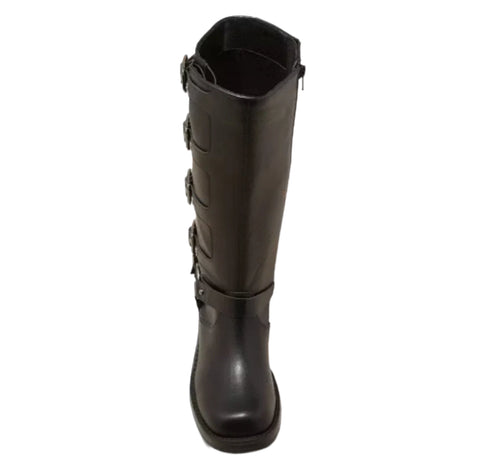 Wild Fable Women's Dark Brown Rebel Tall Moto Buckle Boots | Wild Fable In Lebanon