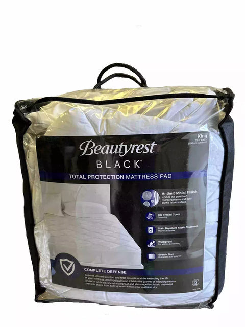 Beautyrest Black King Total Protection Mattress Pad 198"x 203"cm - King |Beautyrest In Lebanon
