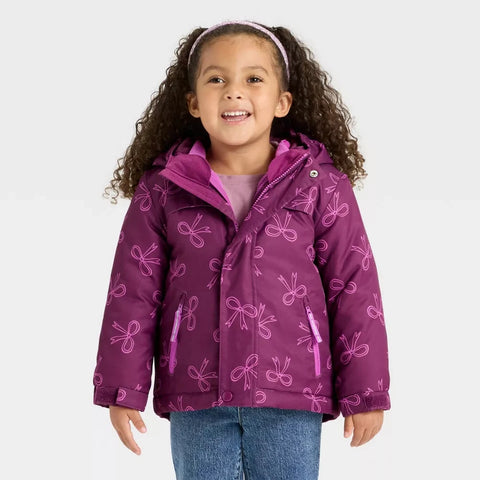 Cat & Jack Girl's Plum Bow 3-in-1 Snowplay Jacket | Cat & Jack In Lebanon