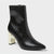A New Day Women's Black Sienna Low Shaft Heeled Boots
