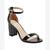 Bandolino Women's Dark Navy Armory Dress Wrapped Block Heel Faux Leather Heeled Sandals