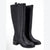 Kensie Women's Black Naya Tall Boots