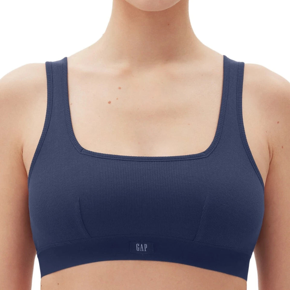 Gap Women's Navy Body Logo Comfort Bralette Bra