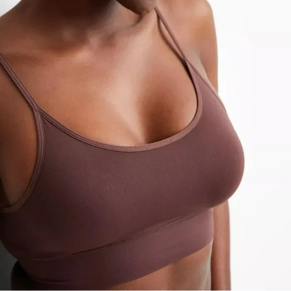 State of Day Women's Brown Seamless Bralette Bra
