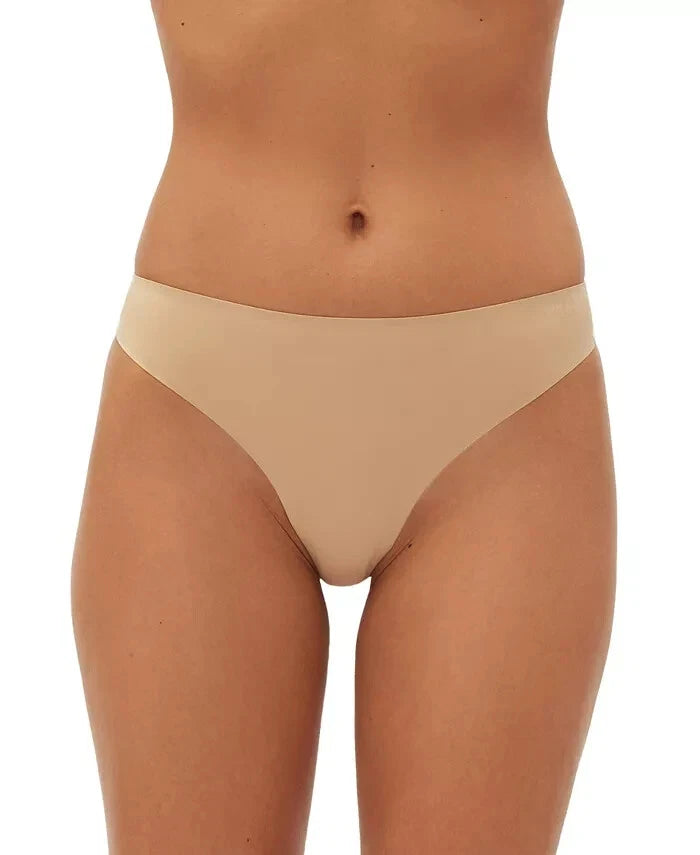 GAP GapBody Women's Beige Everyday Essentials Laser Bonded Thong Briefs