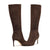 Nine West Women's Dark Brown Suede Cook Heeled Boots