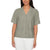 Buffalo Women's Sage Green Linen Blend Short Sleeve Utility Shirt