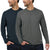 Rugged Elements Men's Multicolor Sueded Long Sleeve Crew 2 Pack Blouse