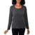Mario Serrani Women's Gray Long Sleeve Knit Blouse