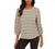 Adrianna Papell Women's Multicolor Dotted Long Sleeve Blouse