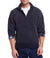 Weatherproof Vintage Men's Dark Gray Chenille 1/4 Zip Sweater