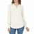 Buffalo David Bitton Women's Cream Long Sleeve Cozy V-Neck Sweater