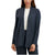 Andrew Marc Women's Navy Rib Knit Open Cardigan