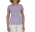 DKNY Women's Lilac Short Sleeve Crew Neck Organic Cotton T-Shirt