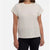 Ellen Tracy Women’s White & Silver Glitter Stripe Blouse