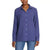 Jessica Simpson Women's Dark Blue Gauze Button Front Shirt