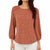 Adrianna Papell Women’s Orange 3/4 Sleeve Blouse