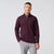 Mizzen+Main Men's Plum KPI Quarter Zip pullover Sweatshirt