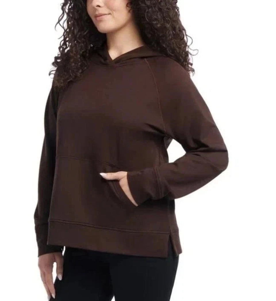 Danskin Women's Brown Melange Hoodie
