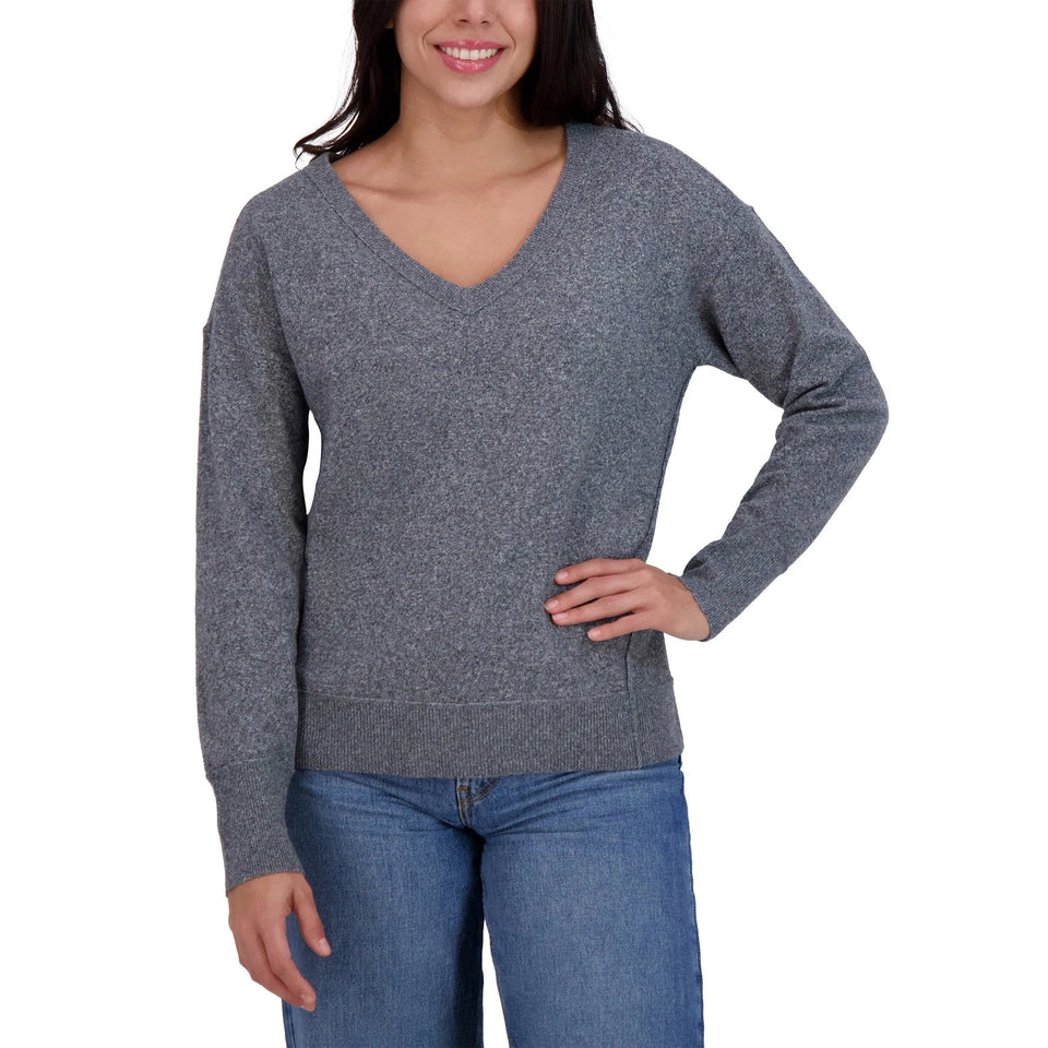 Lucky Brand Women's Gray Pullover Sweater