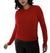 Mario Serrani Women's Red Crew Neck Cashmere Sweater