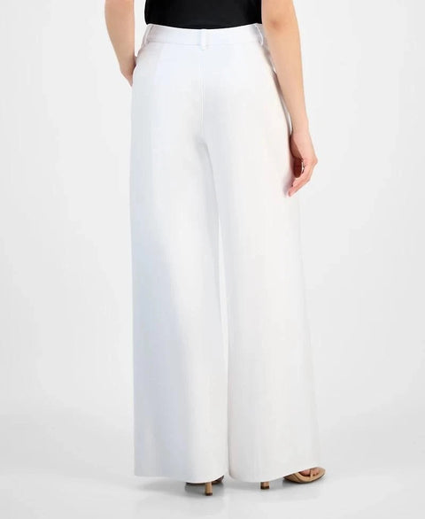 Bar III Women's White Petite Ponte Pants | Bar III In Lebanon