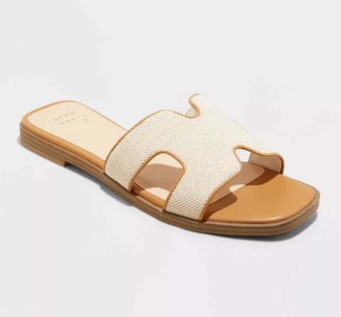 A New Day Women's Beige Nina H-Band Slide Slipper |A New Day In Lebanon