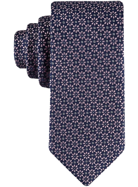 Patterned tie on a white background