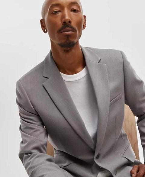 Mode of One Men's Gray Steel Heather Slim-Fit Suit Blazer|Mode of One In Lebanon