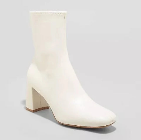 A New day Women's Off White Pippa Stretch Ankle Boots | A New Day In Lebanon