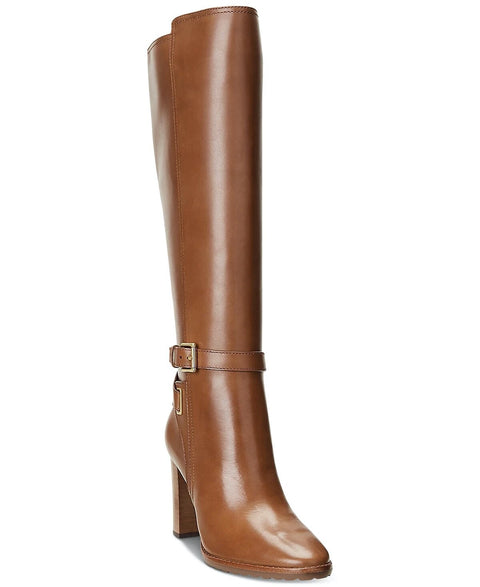 Lauren Ralph Lauren Women's Tan Manchester Buckled Boots | Lauren Ralph Lauren In Lebanon