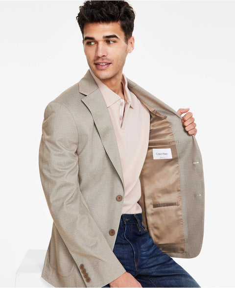 Calvin Klein Men's Tan Solid Slim-Fit Soft Sport Coat | Calvin Klein In Lebanon