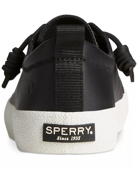 Sperry Women's Black Crest Vibe Leather Sneaker | Sperry In Lebanon