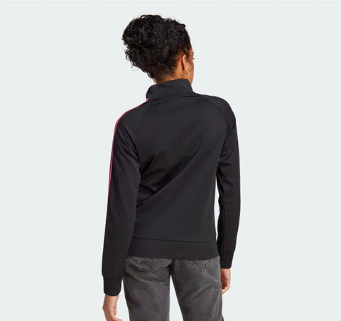 Adidas Women's Black Plus Size Essentials Warm-Up 3 Striped Track Jacket | Adidas  in Lebanon