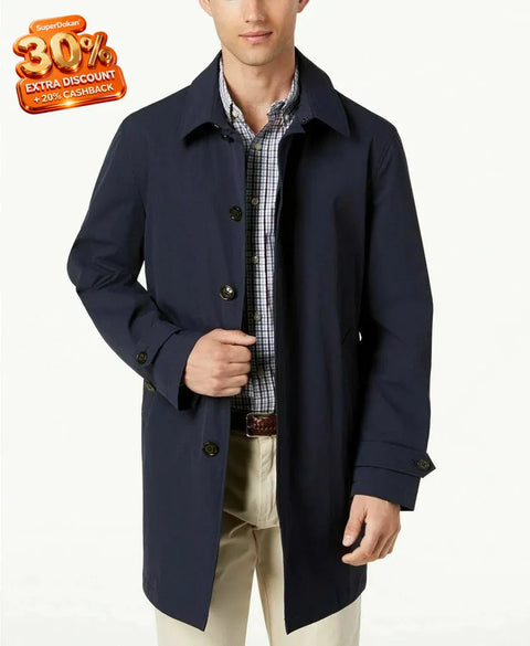 Lauren Ralph Lauren Men's Navy Stanza Classic Fit Raincoat |Lauren Ralph Lauren In Lebanon