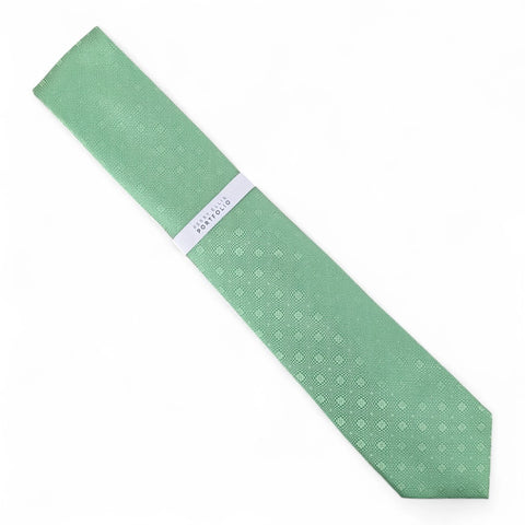 Perry Ellis Men's Green Denning Geo-Pattern  Necktie  | Perry Ellis Portfolio  In Lebanon