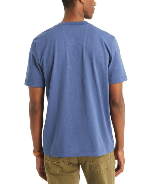 Nautica Men's Blue Classic-Fit Solid Henley T-Shirt|Nautica In Lebanon