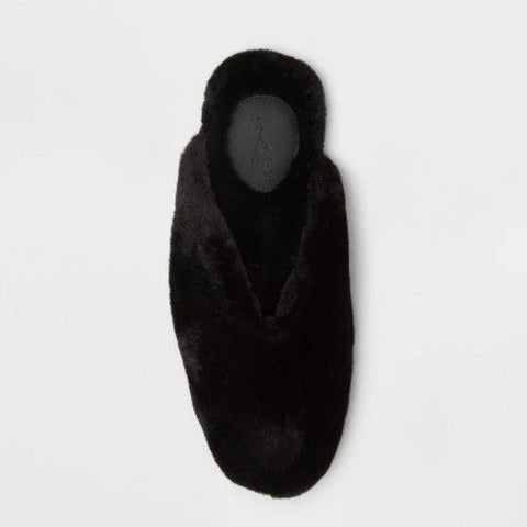 Universal Thread Women's Black Cozy Alpine Kylar Mule Slippers | Universal Thread In Lebanon