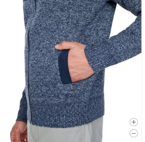Izod Men's Blue Full Zip Lined Sweatshirt | Izod in Lebanon