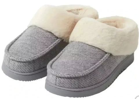 Dearfoams Unisex Grey Comfy Slippers | Dearfoams In Lebanon