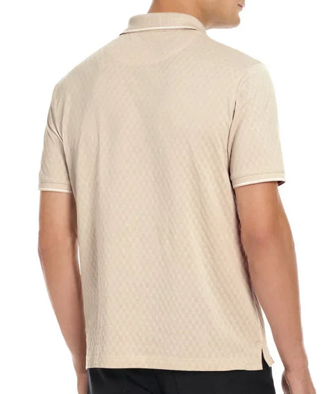 Ted Baker Men’s Beige Textured Polo T-Shirt|Ted Baker In Lebanon