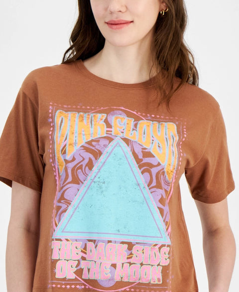 Love Tribe Women's Brown Pink Floyd Dark Side Graphic T-Shirt | Love Tribe In Lebanon