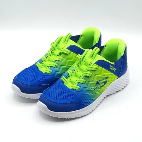 Skechers “Swift Fit” Boy's Green/Blue Cushioned Slip-On Sneakers | Skechers In Lebanon