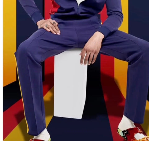 Agtawh Men's Navy Multi Striped fit Sweatpants |Agtawh In Lebanon