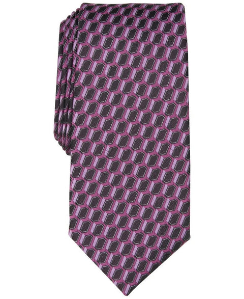 Alfani Men's Pink Empire Geo Tie | Alfani In Lebanon