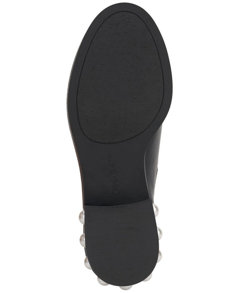 On 34th Women's Black Smooth Jeovana Pearl Chelsea Booties | On 34th In Lebanon