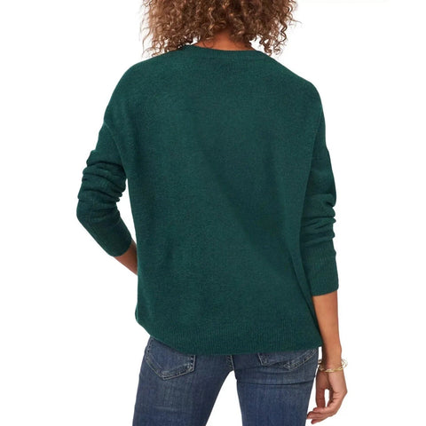 Vince Camuto Women's Dark Green Crew Neck Sweatshirt | Vince Camuto In Lebanon